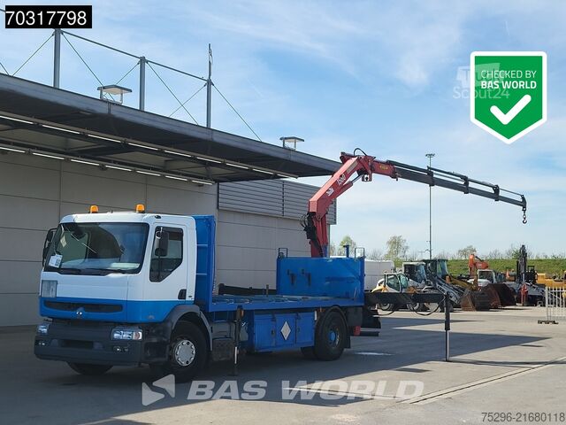 Plataforma de carga Renault Premium 370 4X2 HMF 1560 K4 Kran Crane Manual A...