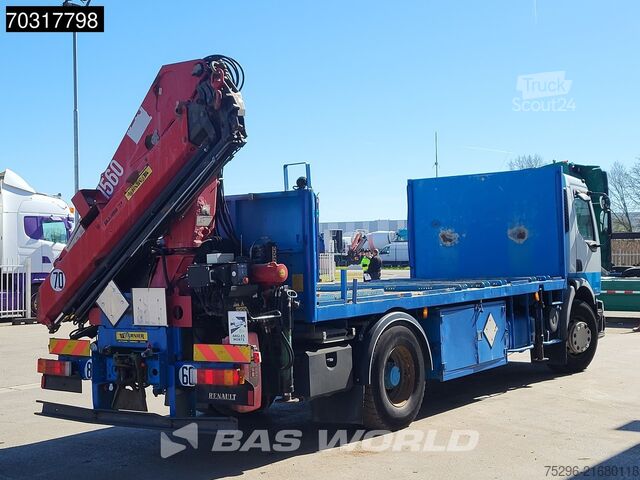 Plataforma de carga Renault Premium 370 4X2 HMF 1560 K4 Kran Crane Manual A...