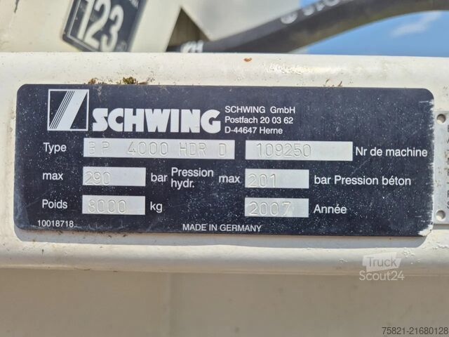 Pompe à béton Schwing BP 4000 HDR D