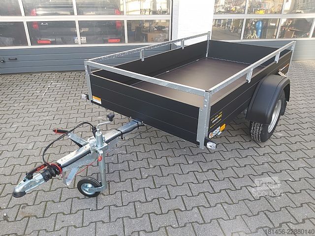 Ρυμουλκούμενο αυτοκινήτου Saris schwarzer Anhänger Aluminium 1300kg gebremst