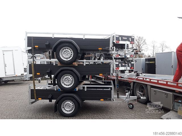 Ρυμουλκούμενο αυτοκινήτου Saris schwarzer Anhänger Aluminium 1300kg gebremst