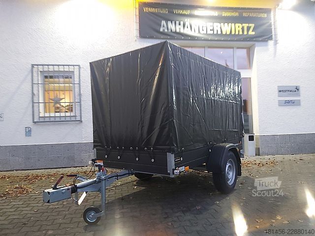 Ρυμουλκούμενο αυτοκινήτου Saris schwarzer Anhänger Aluminium 1300kg gebremst