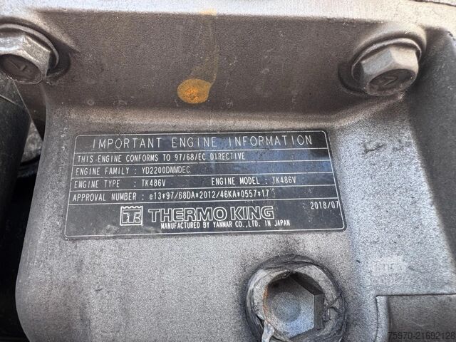 Transport réfrigéré/congélé Schmitz Cargobull N/A THERMO KING SLXi 300 D+E