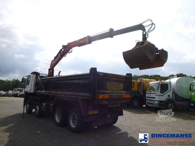 Kranbil DAF CF 85.360 8X4 RHD tipper + Terex 118.2 VGL-A15