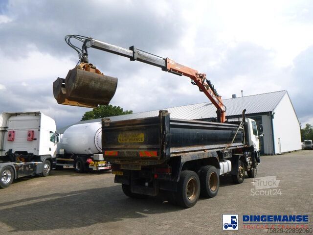 Kranbil DAF CF 85.360 8X4 RHD tipper + Terex 118.2 VGL-A15