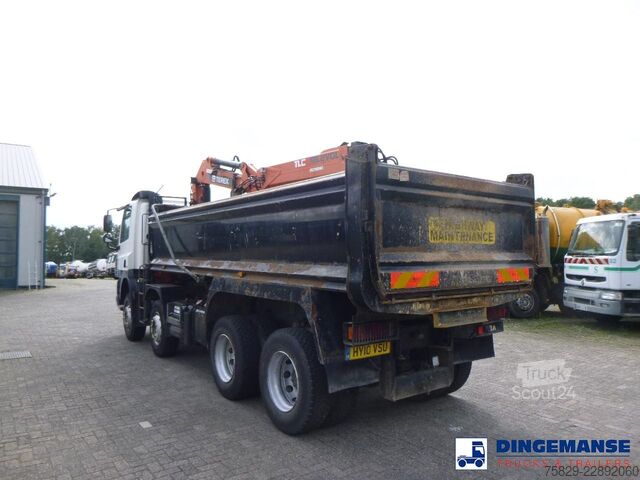 Kranbil DAF CF 85.360 8X4 RHD tipper + Terex 118.2 VGL-A15