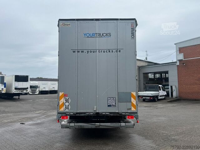 Camion plateau avec bâche Scania R 490 Plane-Jumbo Retarder Edscha LBW Lenkachse