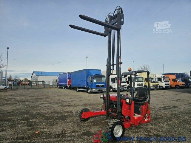 Auflieger mit Pritsche & Plane Krone Krone Baustoffauflieger +Moffett Mitnahmestapler