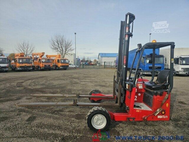 Auflieger mit Pritsche & Plane Krone Krone Baustoffauflieger +Moffett Mitnahmestapler