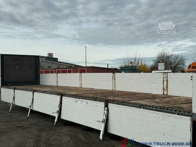 Nyitott ponyvás félpótkocsi Krone Krone Baustoffauflieger +Moffett Mitnahmestapler