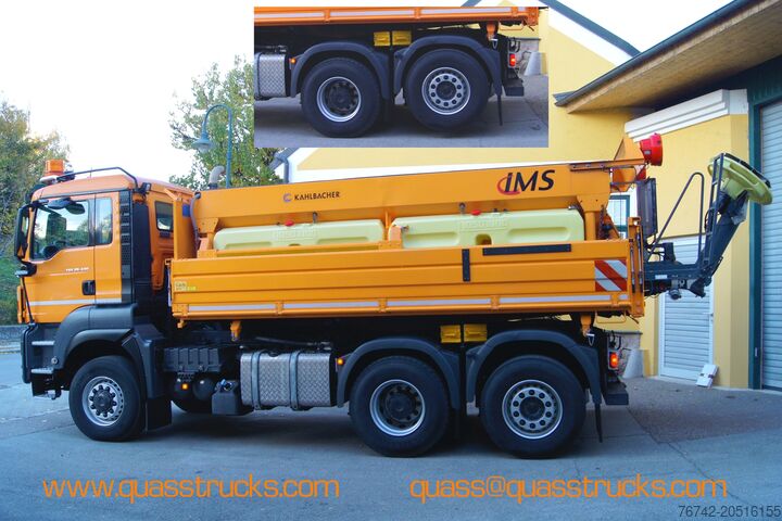 Τριπλό ανατρεπόμενο φορτηγό MAN TGS 28.400 BL 6x4-4/ Winterdienst/Streuer/Schneepflug