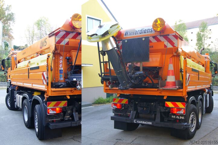 Camión volquete trilateral MAN TGS 28.400 BL 6x4-4/ Winterdienst/Streuer/Schneepflug