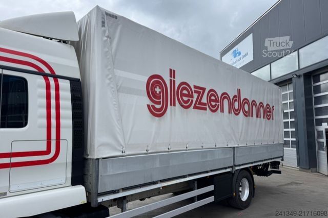 Camión plataforma con toldo MAN TGM 15.340 4x2