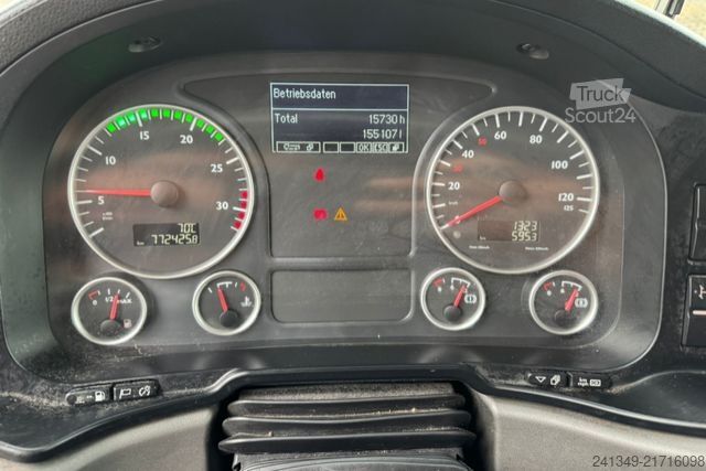 Camión plataforma con toldo MAN TGM 15.340 4x2