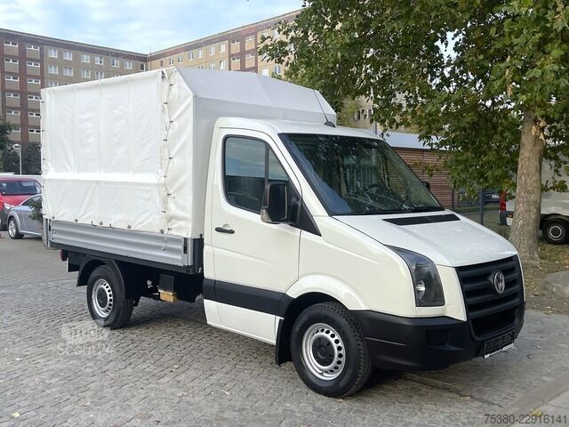 Perdeli panelvan VW Crafter Koffer 2.5TDI Pritsche Plane *Klima*LBW*