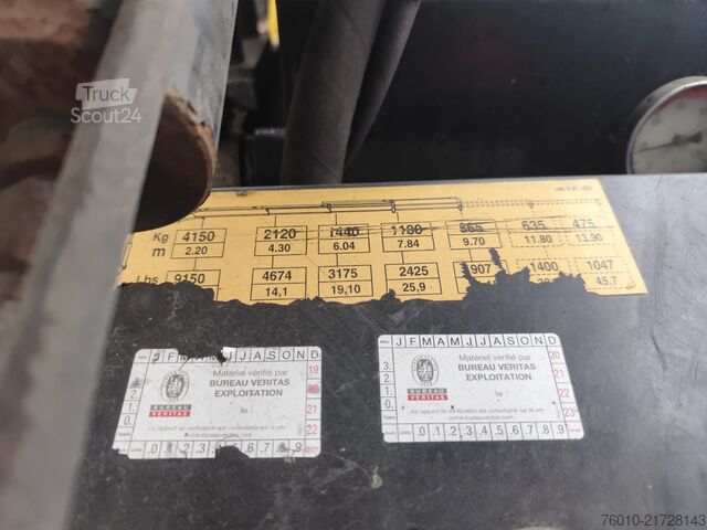 Vilkikas su kranu Iveco EuroCargo 180E25K