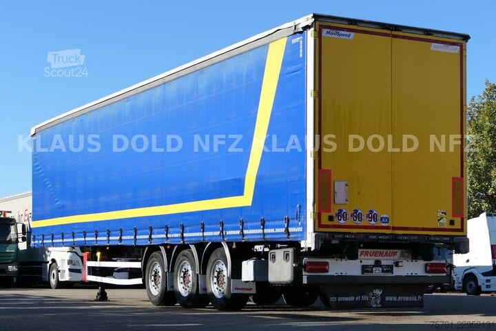 Brandalı açık yarı römork FRUEHAUF Pritsche Plane SAF Achsen Liftachse