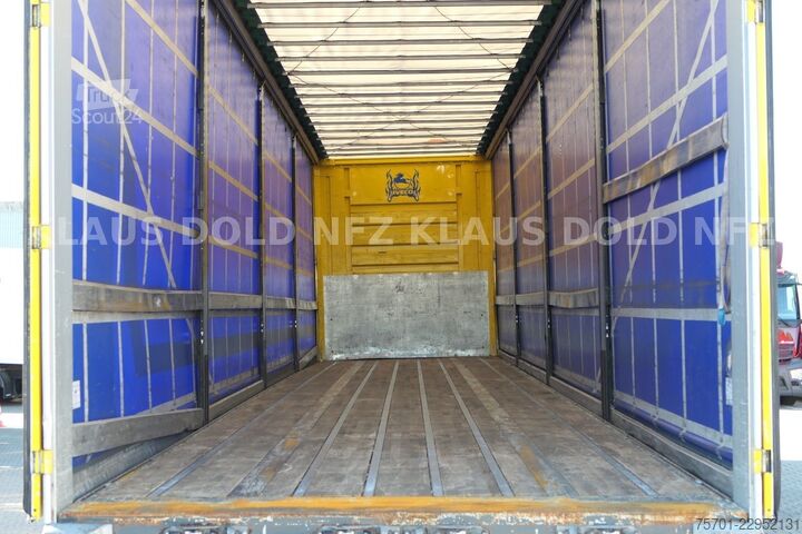 Brandalı açık yarı römork FRUEHAUF Pritsche Plane SAF Achsen Liftachse