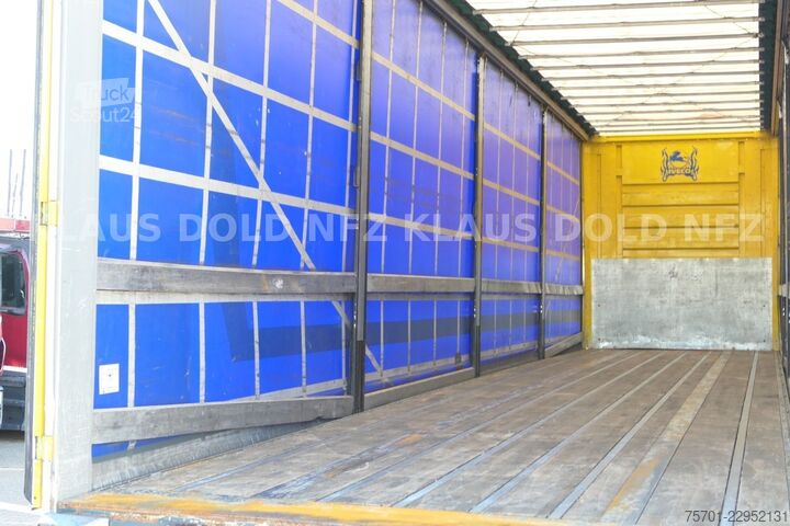 Brandalı açık yarı römork FRUEHAUF Pritsche Plane SAF Achsen Liftachse