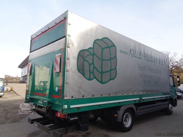 LKW mit Pritsche & Plane MERCEDES-BENZ Atego 1224 L 7 M P+P+LBW Sperre