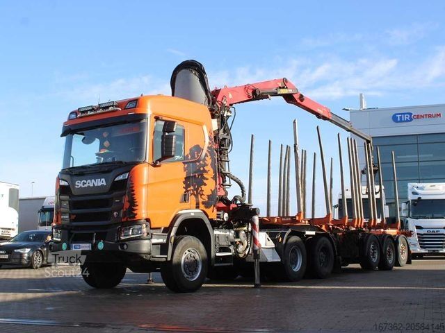 Лесовоз SCANIA R500, 6x6, OPTICRUISE, PALFINGER EPSILON Q170Z96