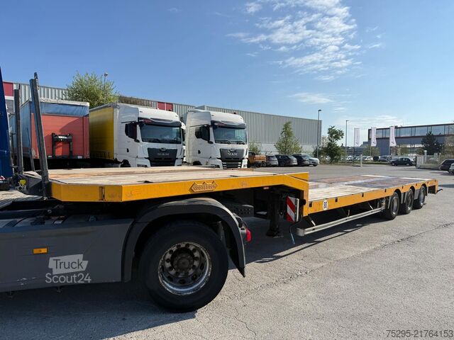 Komerciālais transportlīdzeklis Nooteboom 3 Achs Tieflader gekröpft SAF Achsen zwillings