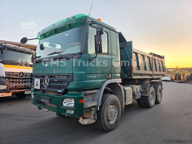 Camion-benne tricar MERCEDES-BENZ Actros 3348 / 6X6 ALLRAD/Full Steel/ EPS 3 Pedal
