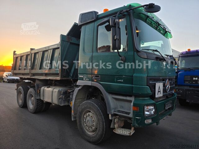 Camion-benne tricar MERCEDES-BENZ Actros 3348 / 6X6 ALLRAD/Full Steel/ EPS 3 Pedal