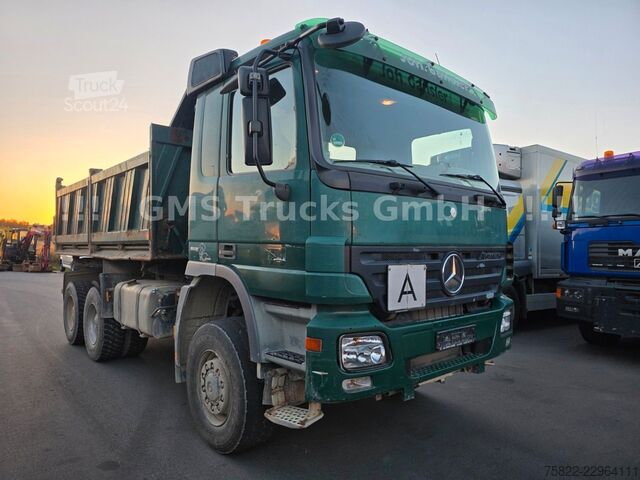 Camion-benne tricar MERCEDES-BENZ Actros 3348 / 6X6 ALLRAD/Full Steel/ EPS 3 Pedal