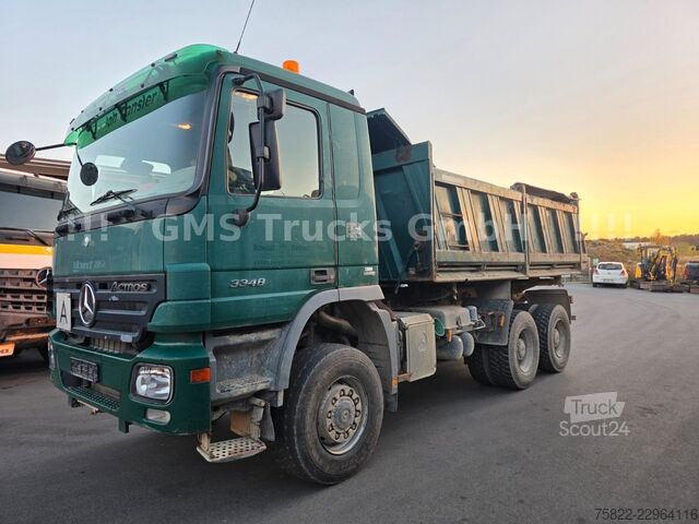 Camion benne MERCEDES-BENZ Actros 3348 / 6X6 ALLRAD/Full Steel/ EPS 3 Pedal