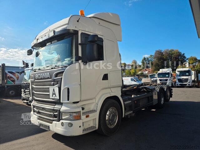 Крюковой мусоровоз SCANIA R500 V8 / Manual / TOP ZUSTAND / German