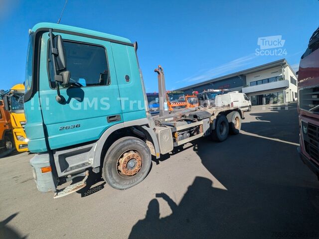 Camion benne à bras amovible MERCEDES-BENZ Actros 2636 / Steel / Eps 3 Pedal / German