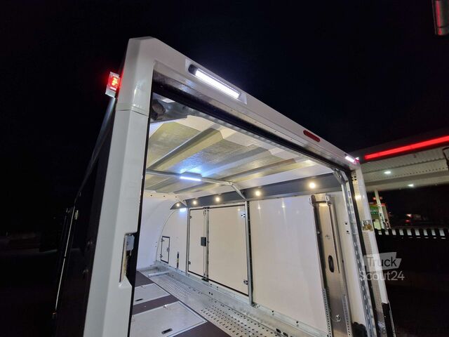 Autószállító Brian James Trailers Race Transporter 5 weiß ab Lager verfügbar