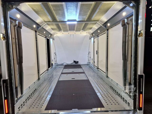Autószállító Brian James Trailers Race Transporter 5 weiß ab Lager verfügbar