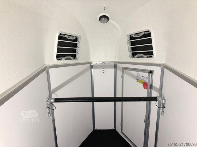 Prikolica za prevoz konj Böckmann Uno Esprit silver black ALB Pferdeanhänger