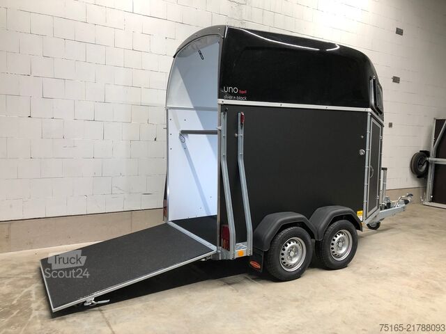 Prikolica za prevoz konj Böckmann Uno Esprit silver black ALB Pferdeanhänger