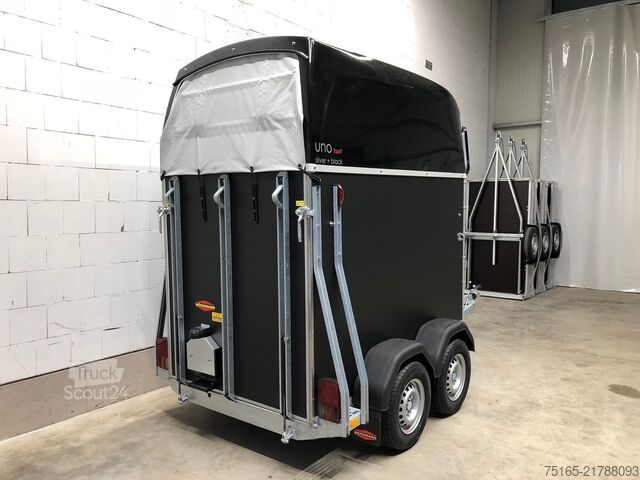 Prikolica za prevoz konj Böckmann Uno Esprit silver black ALB Pferdeanhänger