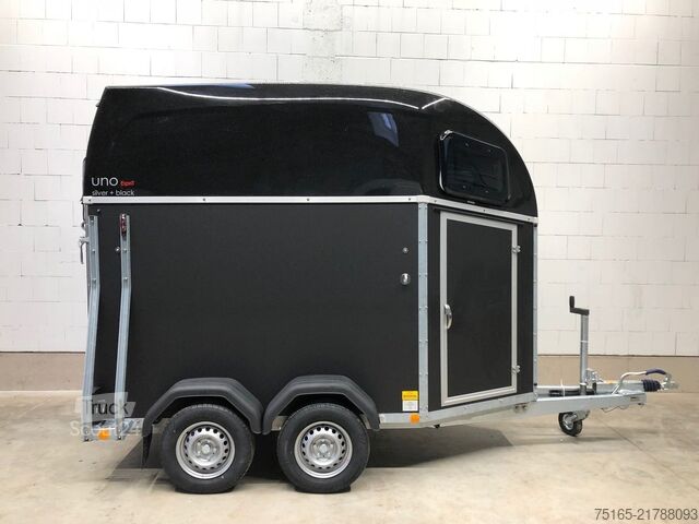 Prikolica za prevoz konj Böckmann Uno Esprit silver black ALB Pferdeanhänger