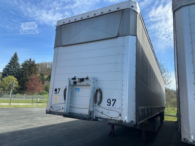 Semi-reboque aberto com lona SCHMITZ CARGOBULL SCS 24L, Liftachse,Palettenkasten