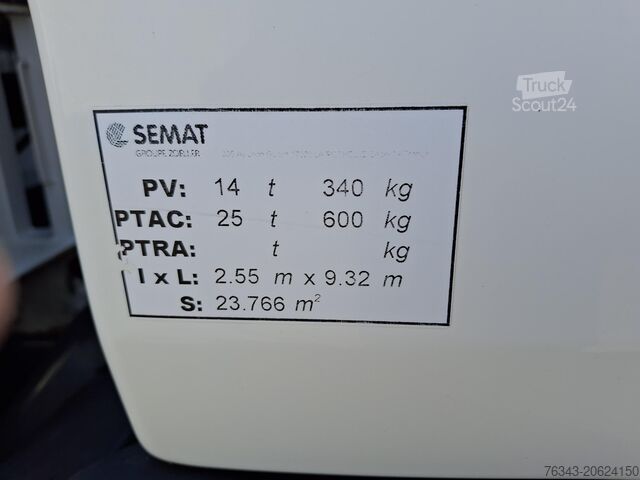 BENNE A ORDURES MENAGERES RENAULT D26 WIDE 320 - 6X2 - E6 - SEMAT C337