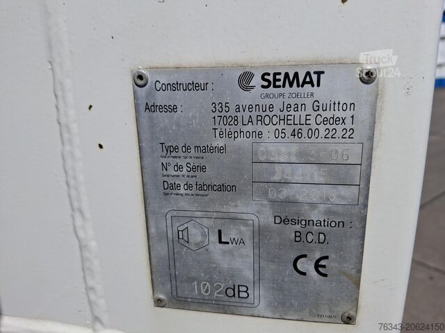 BENNE A ORDURES MENAGERES RENAULT D26 WIDE 320 - 6X2 - E6 - SEMAT C337