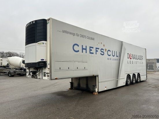 Nízkoložný návěs  VAN ECK PT3ZI DOPPELDECKER, KüHLKOFFERAUFLIEGER, CARRIER VECTOR 1850,