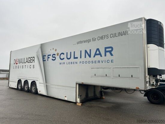 Nízkoložný návěs VAN ECK PT3ZI DOPPELDECKER, KüHLKOFFERAUFLIEGER, CARRIER VECTOR 1850,