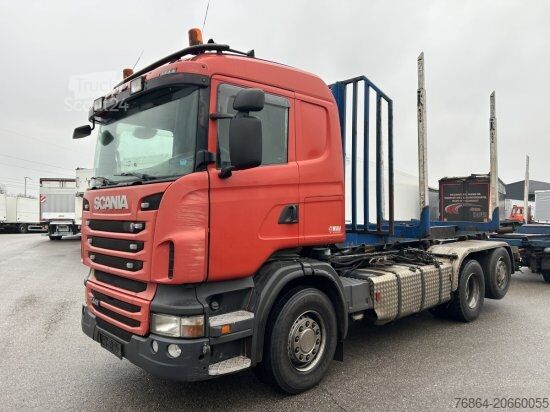 Savitvežis SCANIA R440 6X2 ABROLLER, SCHALTER ,RETARDER, E5, LENK,LIFT HYVA LIFT, OHNE AUFBAU