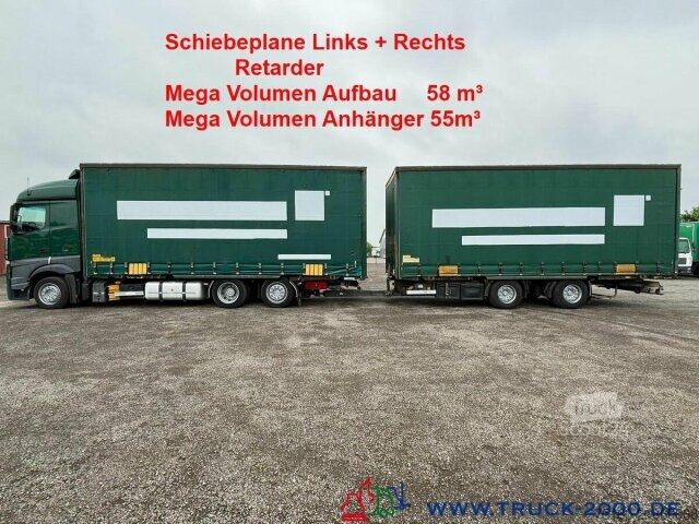Mainomas kėbulo sunkvežimis Mercedes-Benz Actros 2536 6x2 Volumen 2 Betten + Retarder BDF