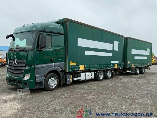 Tentinė platforma sunkvežimis Mercedes-Benz Actros 2536 6x2 58m³ Mega Wechselbrücke Retarder