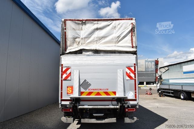 Plattewagen met zeil MERCEDES-BENZ Actros 1845 L E6 ADR AHK LBW Retarder
