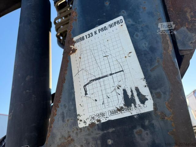 Düz kasa kamyon MAN LE 18.280 Pritsche mit HIAB 133 K PRO/HIPRO Kran
