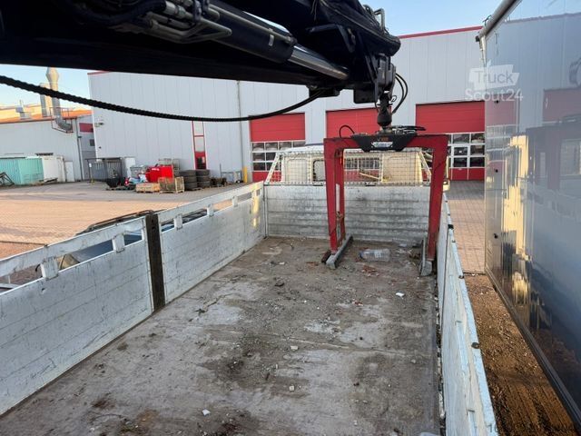 Düz kasa kamyon MAN LE 18.280 Pritsche mit HIAB 133 K PRO/HIPRO Kran