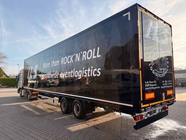 Furgona puspiekabe KRONE SZ - Mega Koffer mit Rampenhalterung